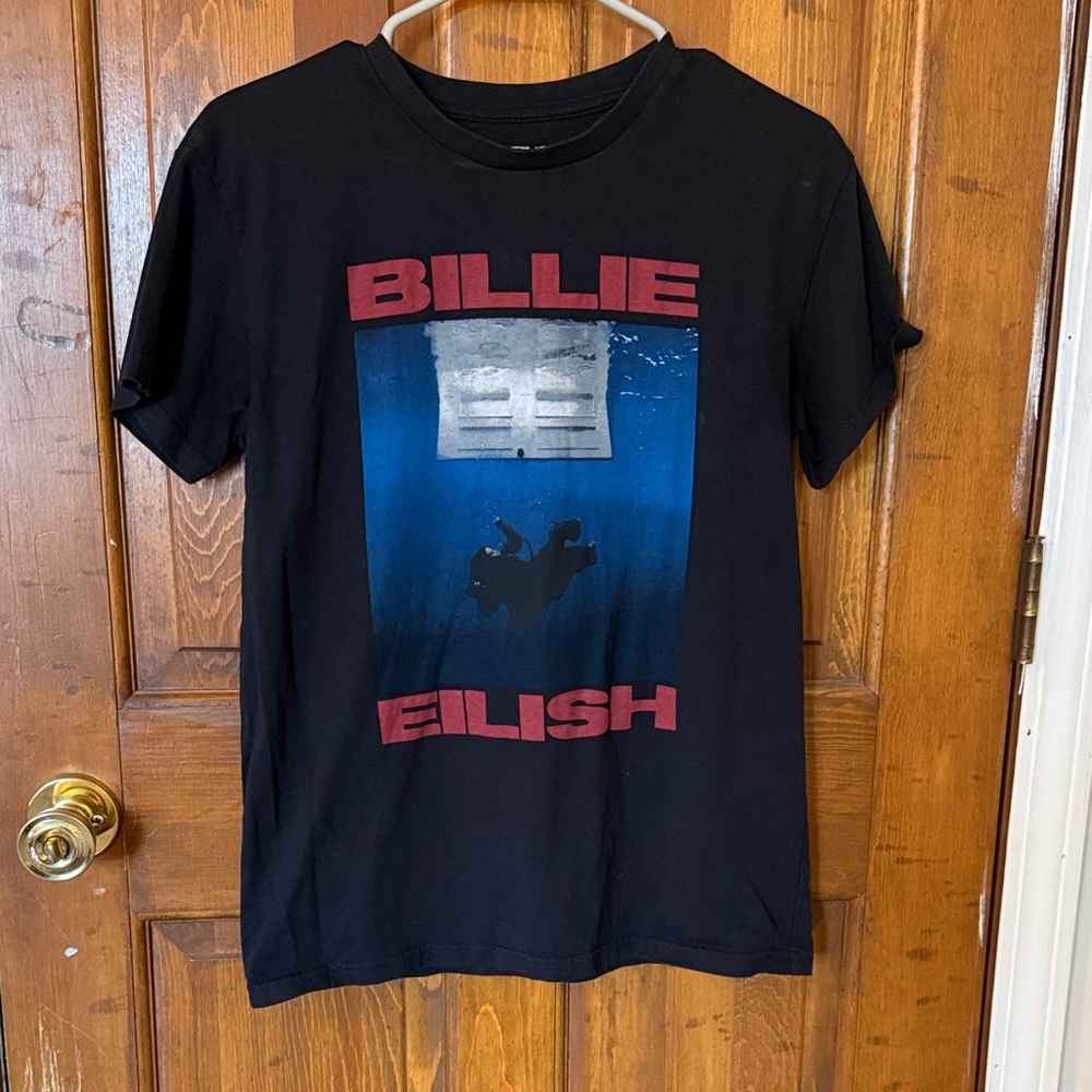 Billie Eilish Black Graphic Tee - Short Sleeve